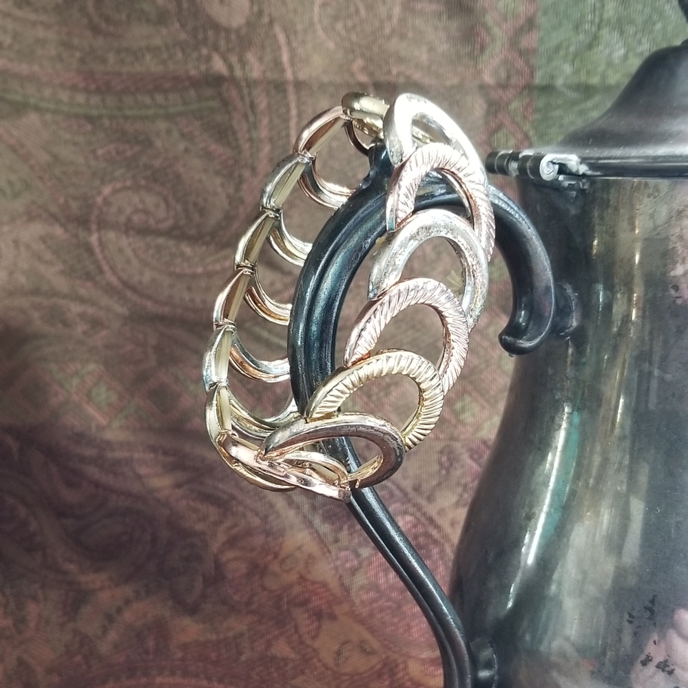 Multi-Metallic Half Loop Bracelet - image 1